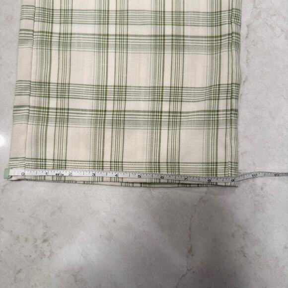 West of Melrose Green Plaid Straight-Leg Pants Women's Small Preppy Cottage - Picture 10 of 14